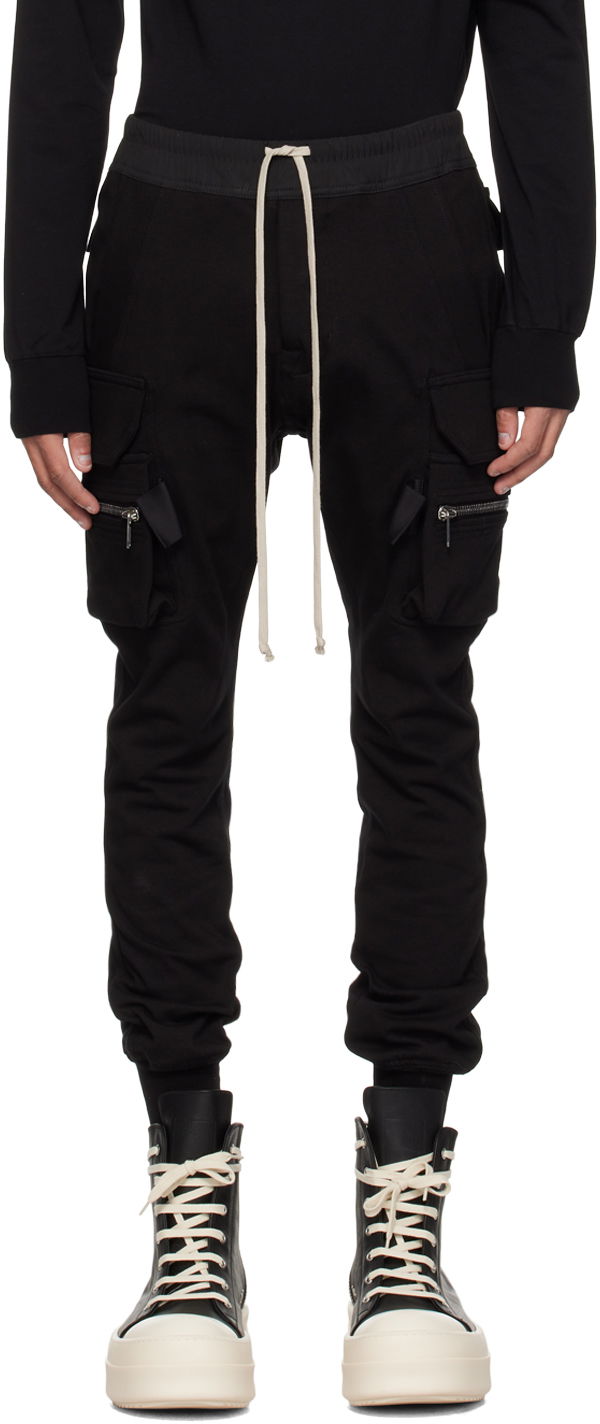 Штани карго Rick Owens Mastodon Cargo Pants чорний | RU01D3396 BA