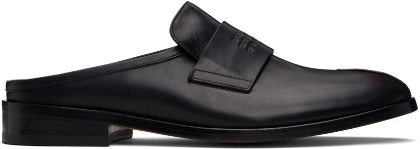 Кросівки та взуття Maison Margiela MM6 Maison Margiela Embossed-Logo Loafers чорний | SH1WX0005 P5000