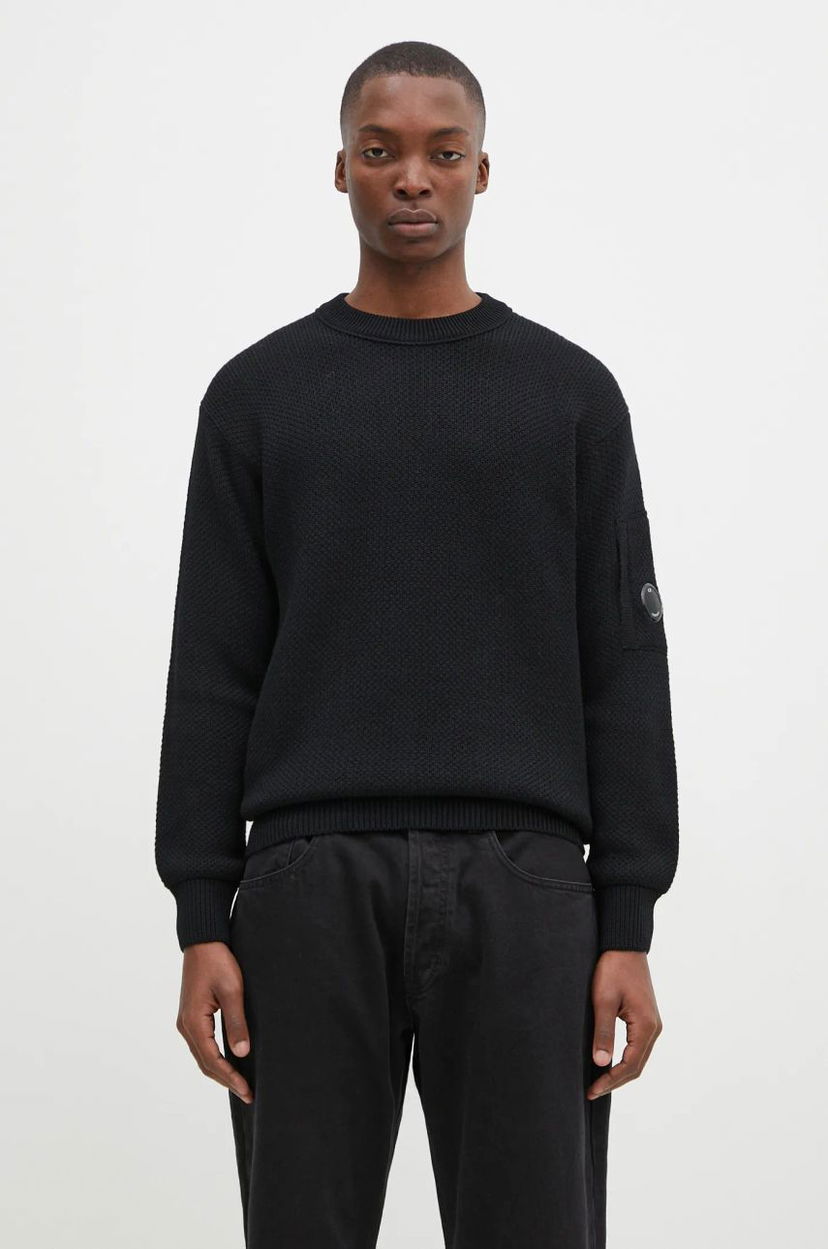 Cветр C.P. Company Knitwear Crew Neck Sweater чорний | 17CMKN228A006595A