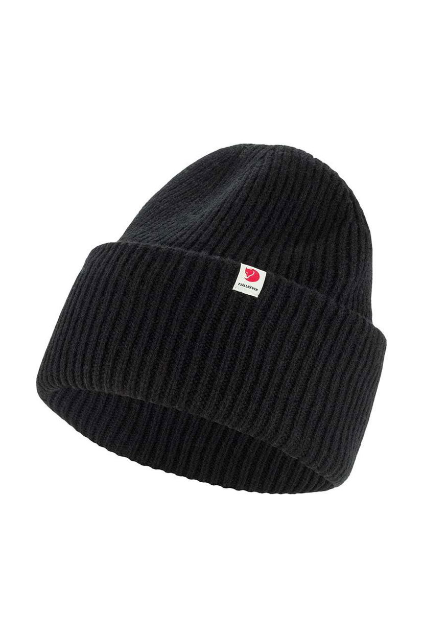 Шапка FJÄLLRÄVEN Heavy Beanie Knitted Hat чорний | F12100006.550