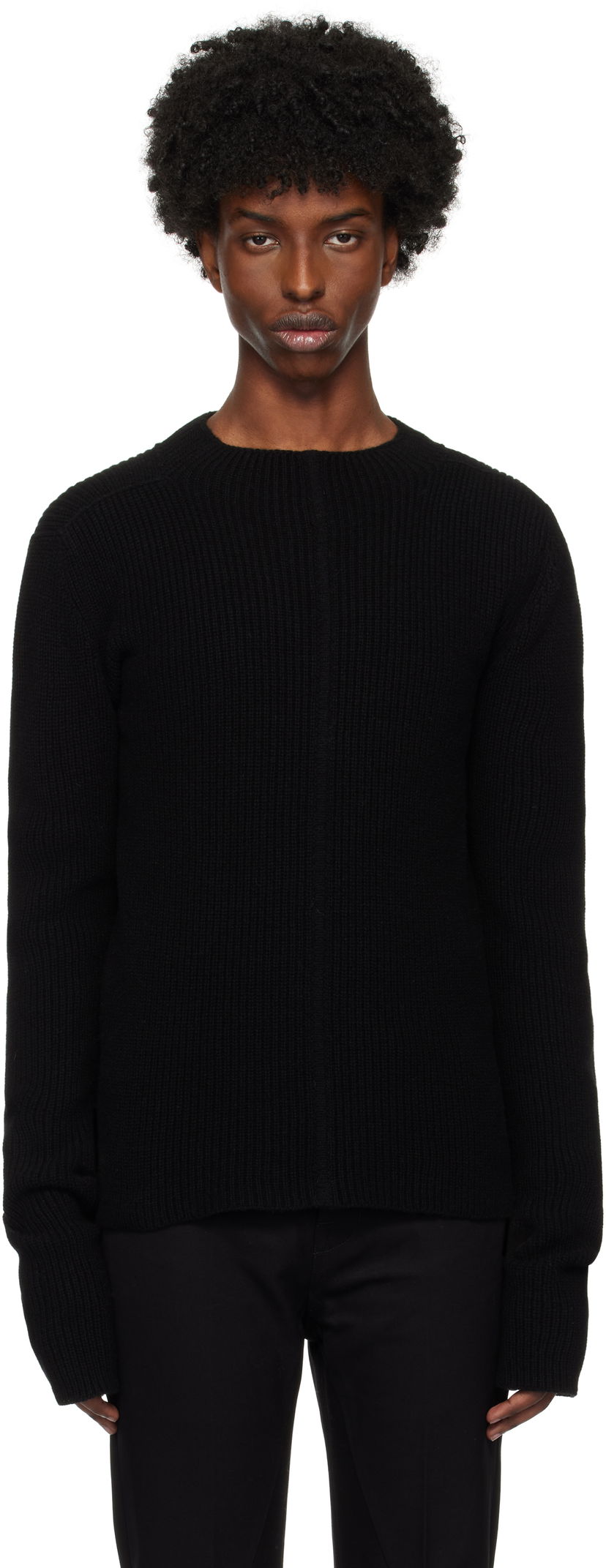 Cветр Rick Owens Porterville Headon Sweater чорний | RR02D6690 WSBR