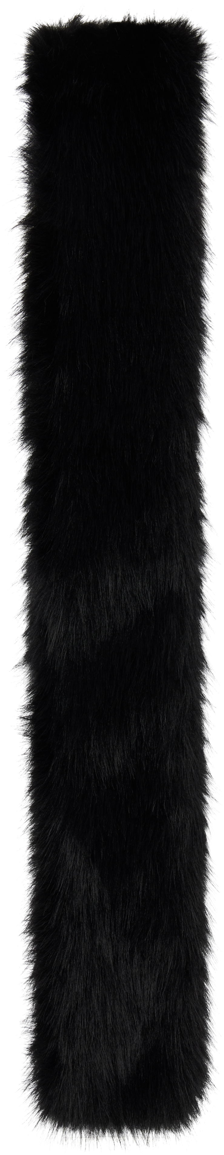 Шарф Simone Rocha Simone Rocha Slim Faux Fur Scarf чорний | 1036 1090