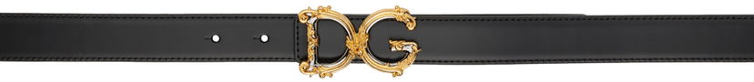 Ремені Dolce & Gabbana Black Logo Belt чорний | BE1348AZ831