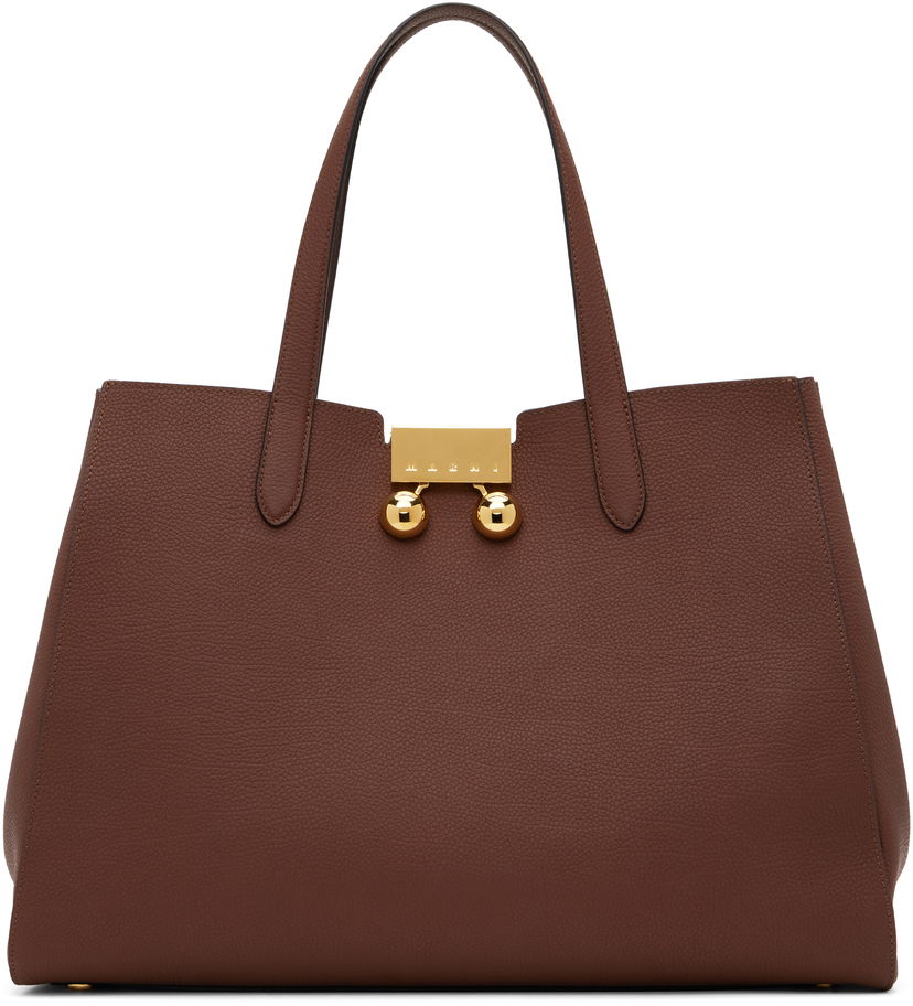 сумка-тоут Marni Marni Medium Trunkaroo Tote Коричневий | BMMP0154U0 P8185