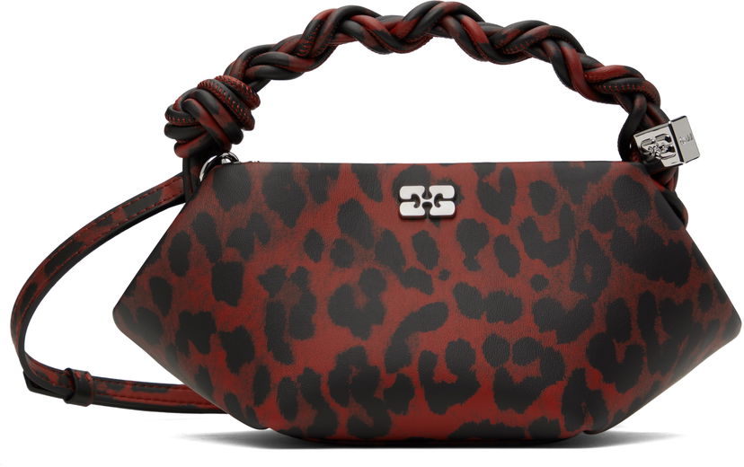 Сумочка GANNI Ganni Leopard Print Mini Bou Bag Червоний | A6628