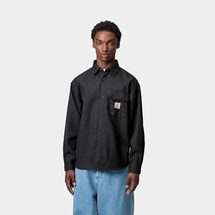 Сорочка Carhartt WIP Carhartt WIP Ray Long Sleeve Shirt чорний | I035626_3