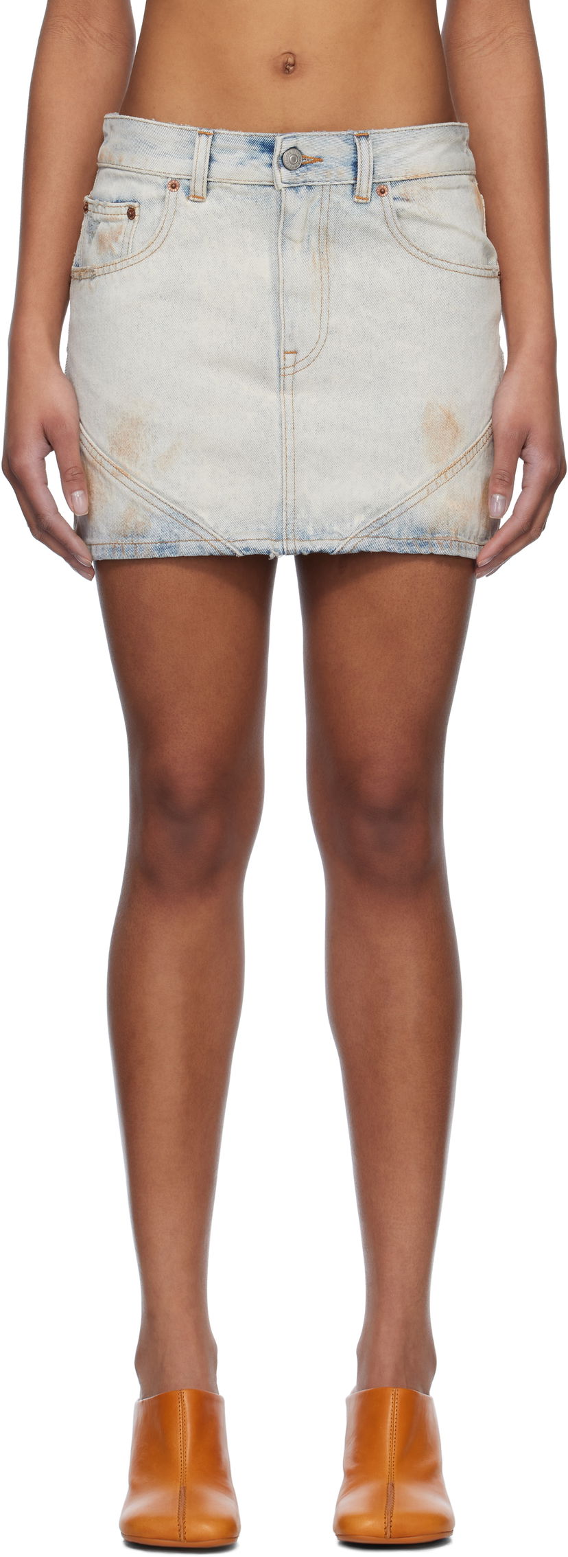 Спідниця Maison Margiela MM6 Maison Margiela Denim Miniskirt Синій | S52MC0011 M30018