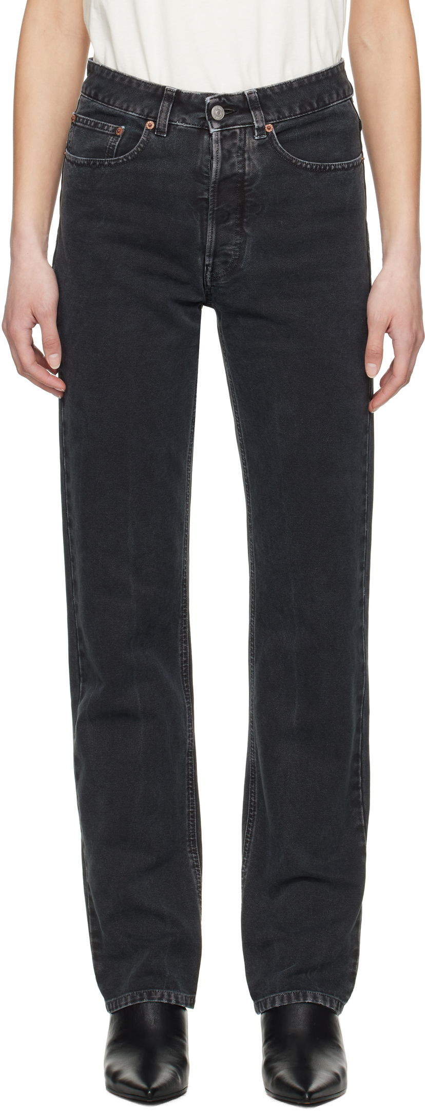 Джинси Maison Margiela MM6 Maison Margiela 5-Pocket Jeans чорний | S52LA0253 M35249