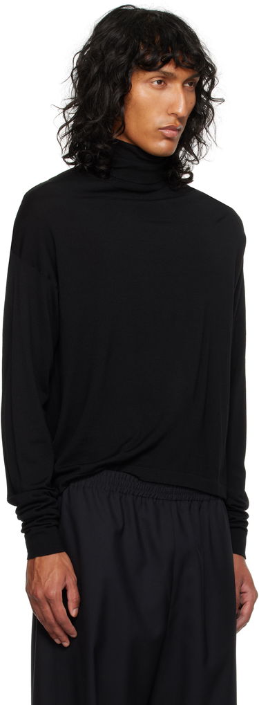 Cветр The Row Turtleneck Long Sleeve Top чорний | 839-Y590, 1