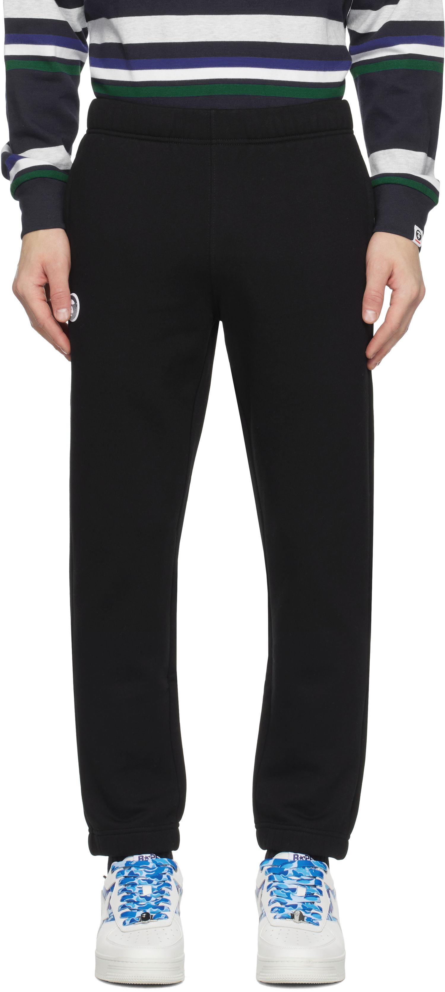 Спортивні штани AAPE by A Bathing Ape AAPE by A Bathing Ape Main Sweatpants чорний | AAPPTMB638XXNBKX, 0
