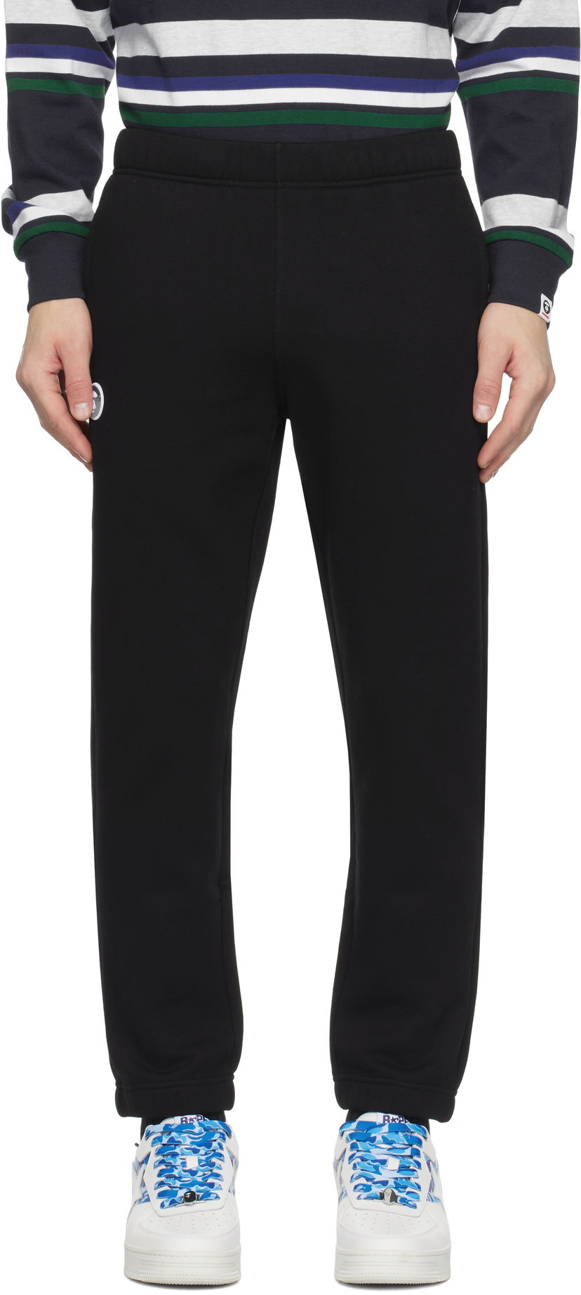 Спортивні штани AAPE by A Bathing Ape AAPE by A Bathing Ape Main Sweatpants чорний | AAPPTMB638XXNBKX