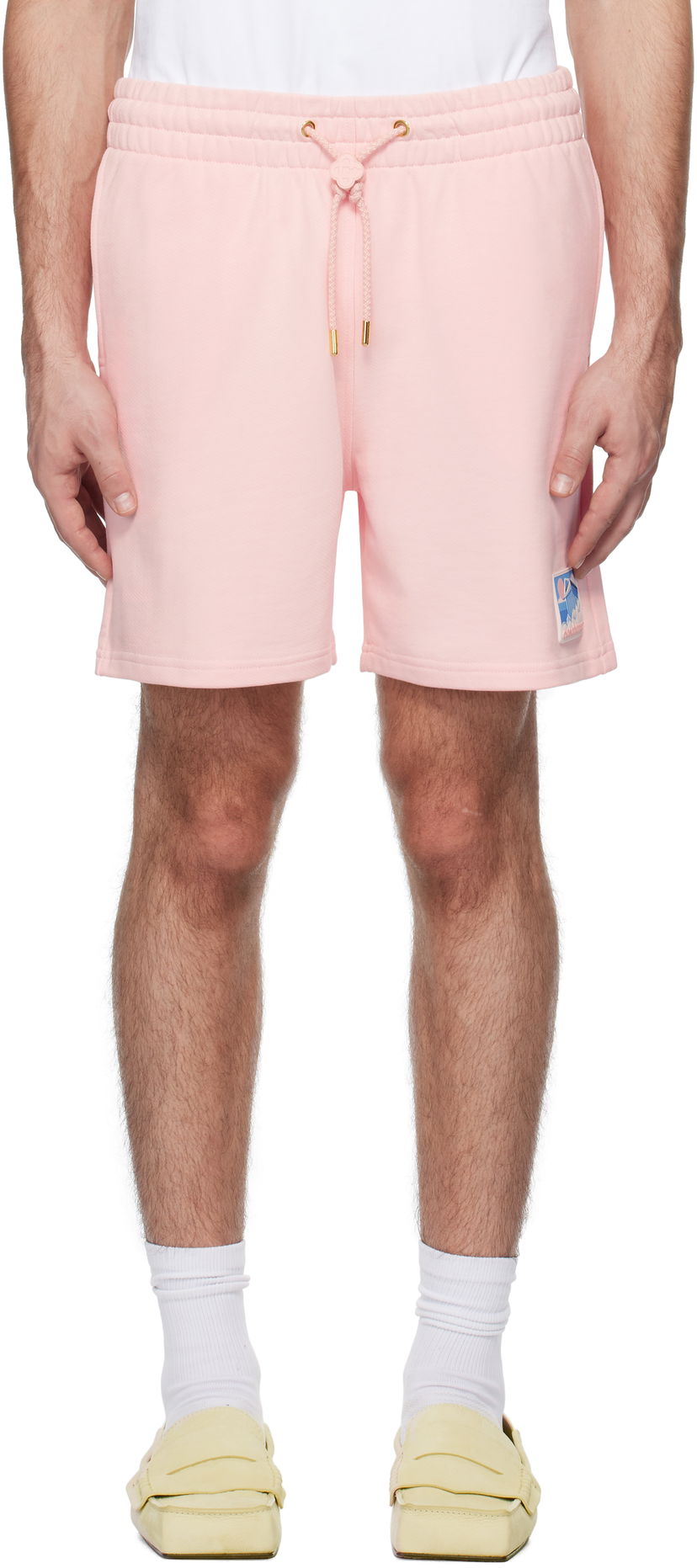 Шорти Casablanca Temple Rubber Patch Shorts Рожевий | MPS25-JTR-003-01