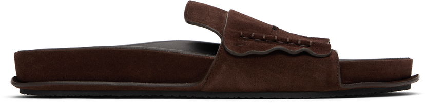 Одяг Jacquemus Jacquemus Suede Loafer Sandals Коричневий | 25E251FO172-4354