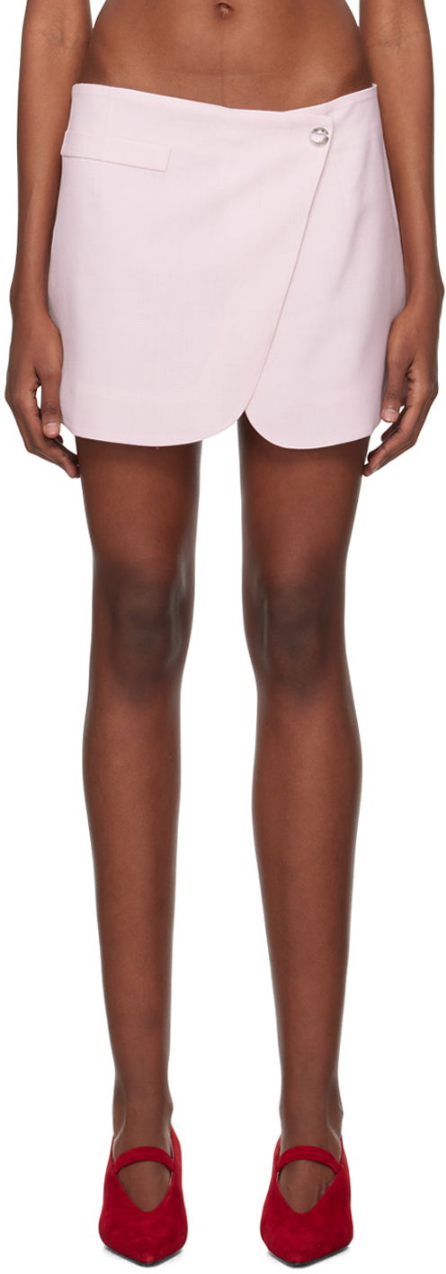 Спідниця Coperni Coperni Tailored Wrap Miniskirt Рожевий | COPJ24834