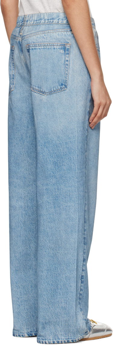 Джинси rag & bone Miramar Terry Wide-Leg Lounge Pants Синій | WCW24F70028202, 2