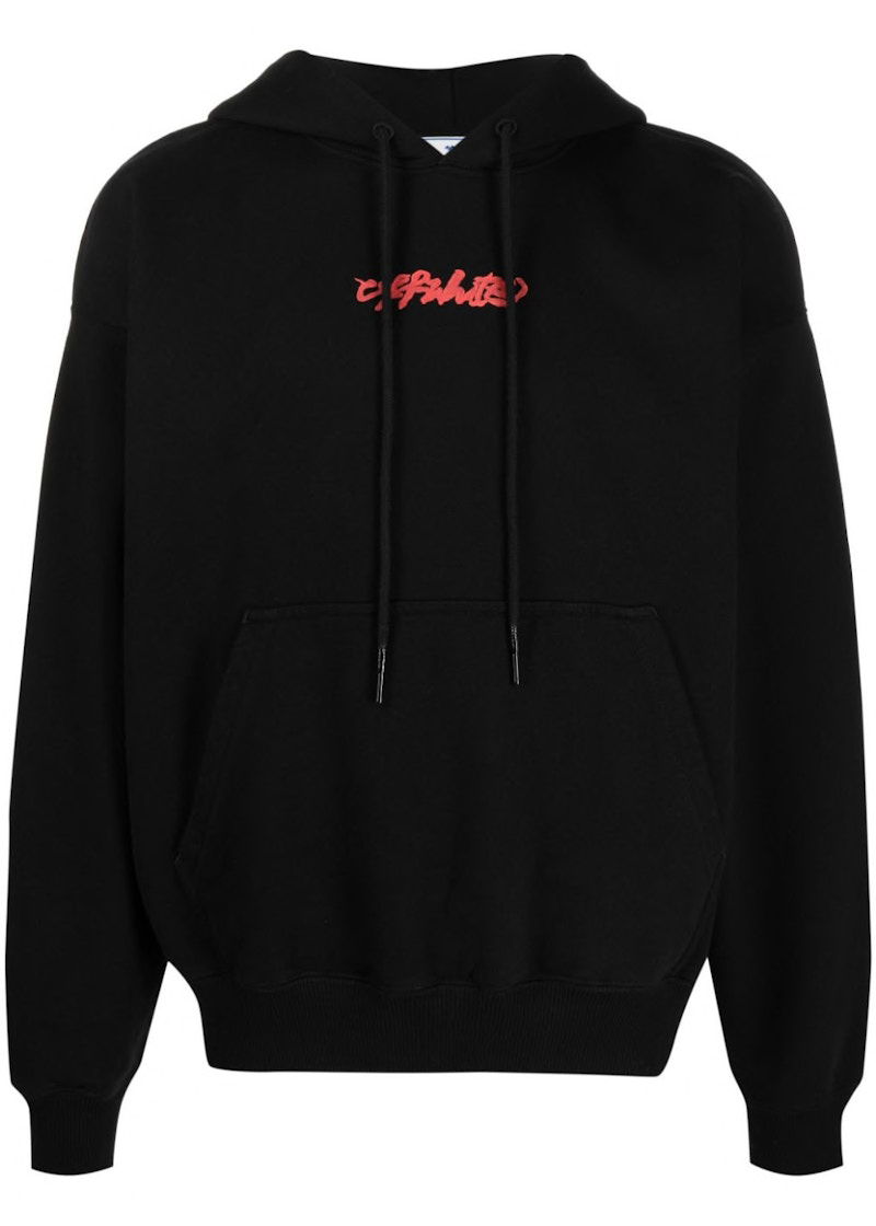 Світшоти Off-White Arrows On Canvas Hooded Sweatshirt Black Multi чорний | OMBB085F21FLE0121084