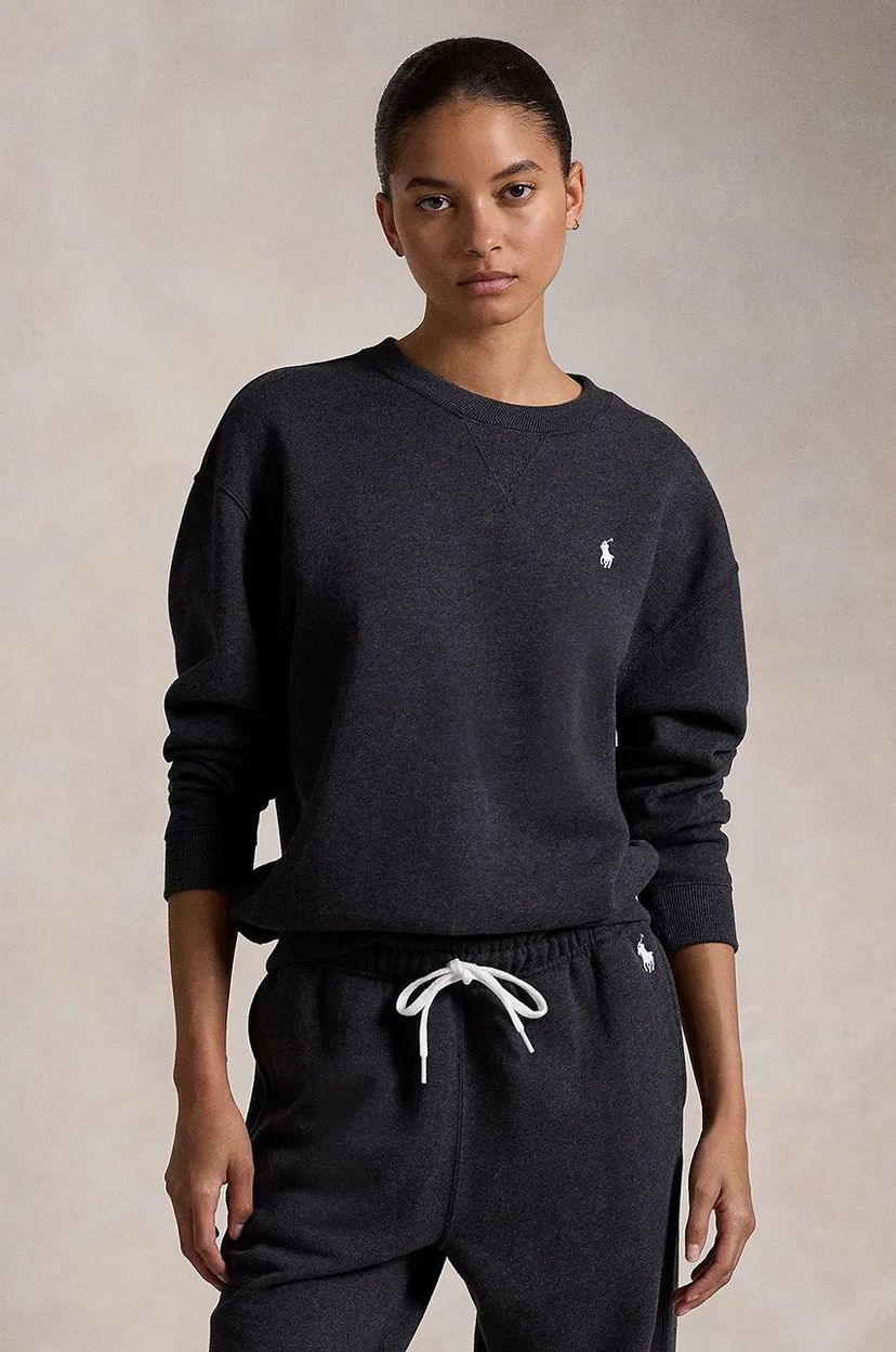 Cветр Polo by Ralph Lauren Fleece Sweatshirt Сірий | 211943006