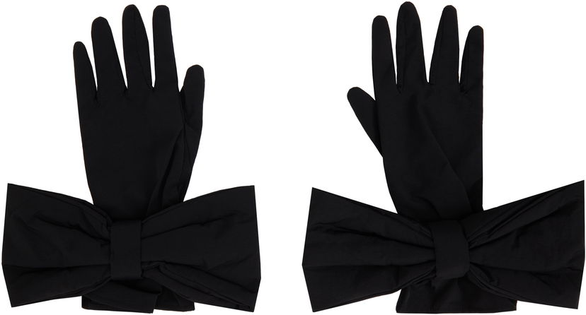 Рукавички SHUSHU/TONG SHUSHU/TONG Bow Gloves чорний | AW21AC07 PTA031