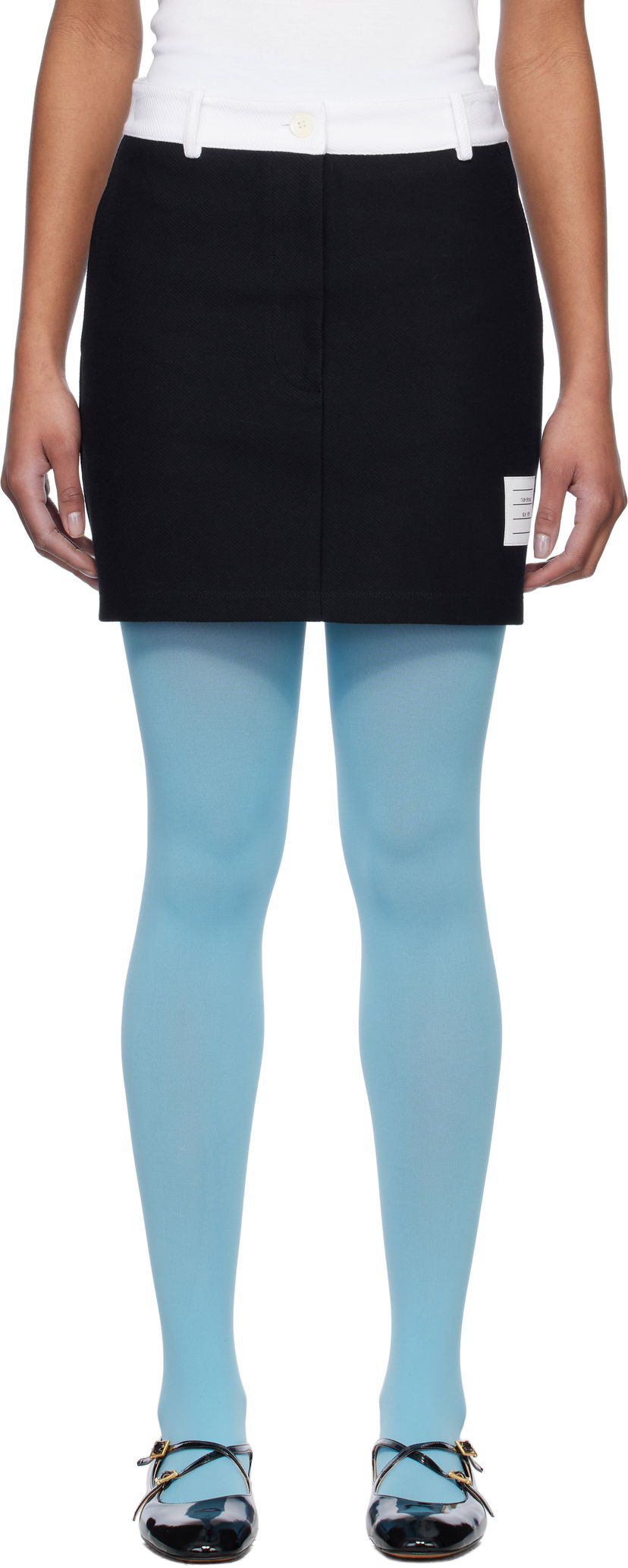 Спідниця Thom Browne Thom Browne Tech Twill Miniskirt чорний | FJK137A-J0042