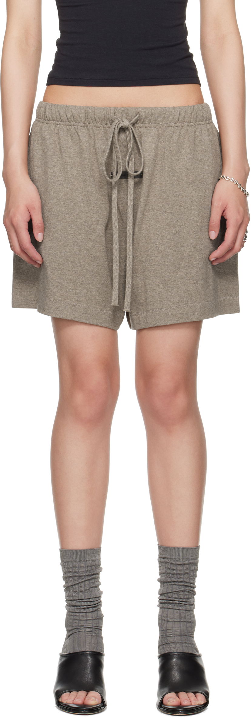 Шорти Fear of God Fear of God ESSENTIALS Soccer Shorts Сірий | 160SP255653FW