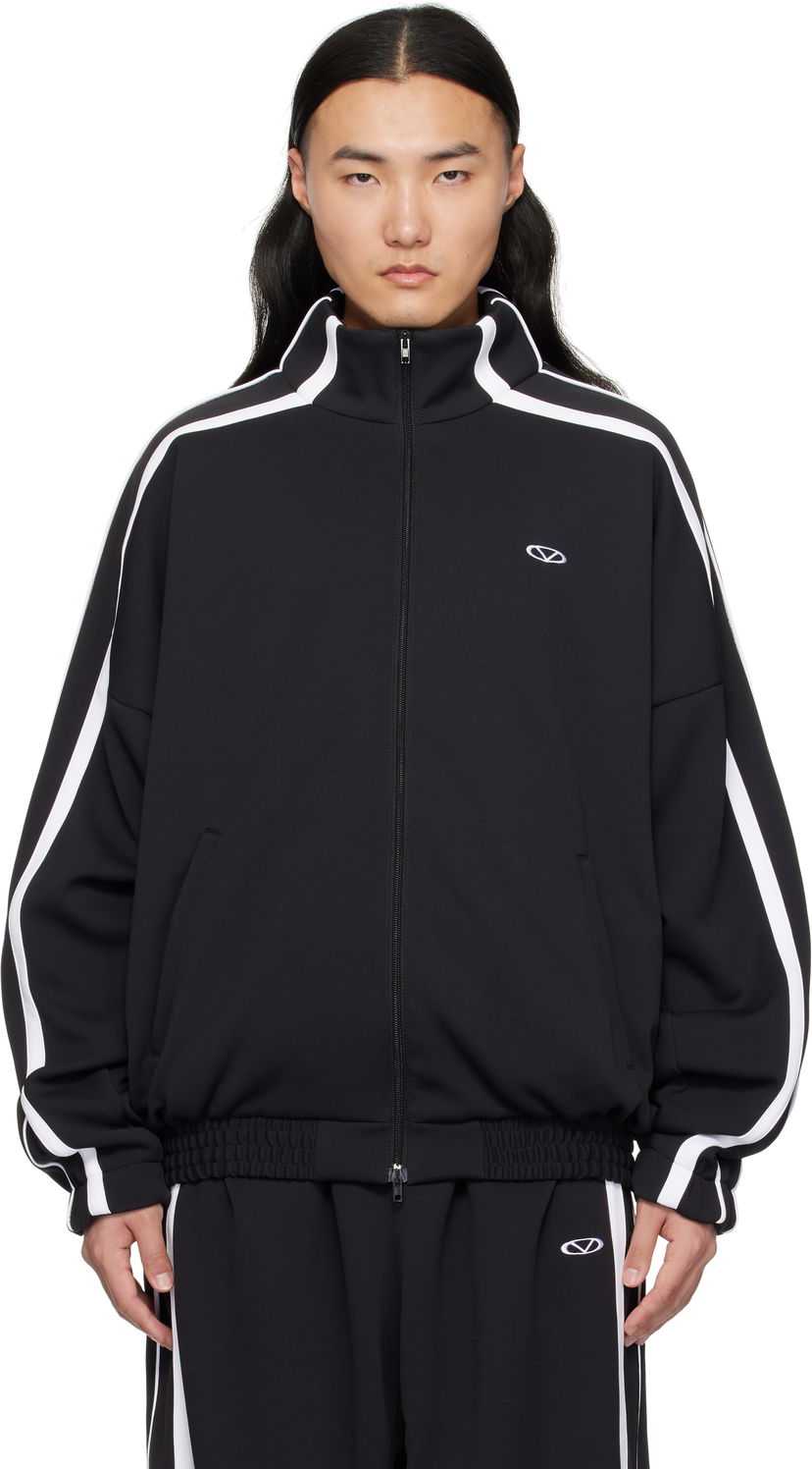 Вітровка VETEMENTS Vetements Oval Logo Gym Jacket чорний | UA66JA360B