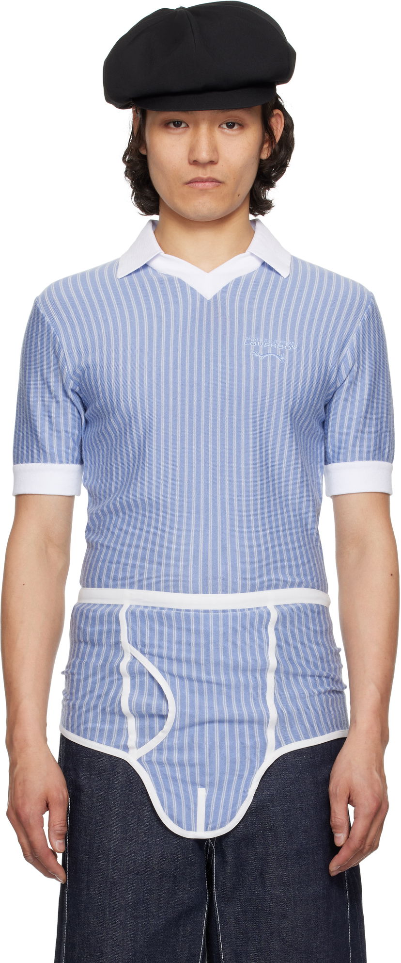 Сорочка поло Charles Jeffrey Loverboy Charles Jeffrey LOVERBOY Cheeky Onesie Polo Синій | 54090301