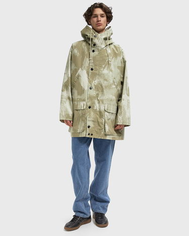 Парка OBEY Stanwood Brushstroke Pattern Hooded Button-Front Parka бежевий | 121800598-BCM, 2