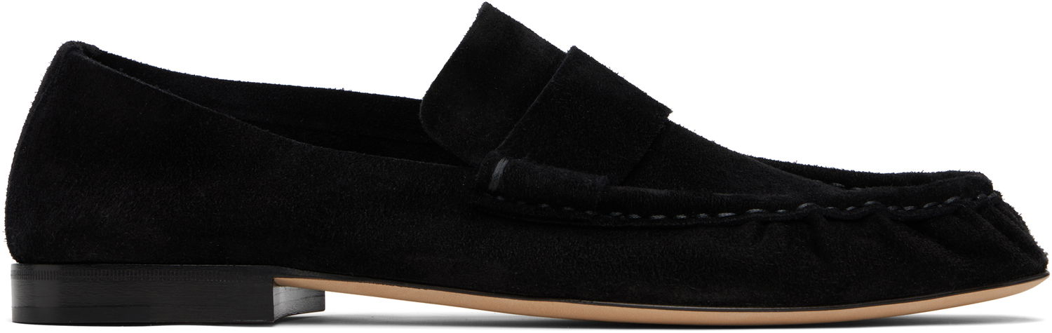 Кросівки та взуття The Row The Row Soft Suede Loafers чорний | F1626-L305, 0