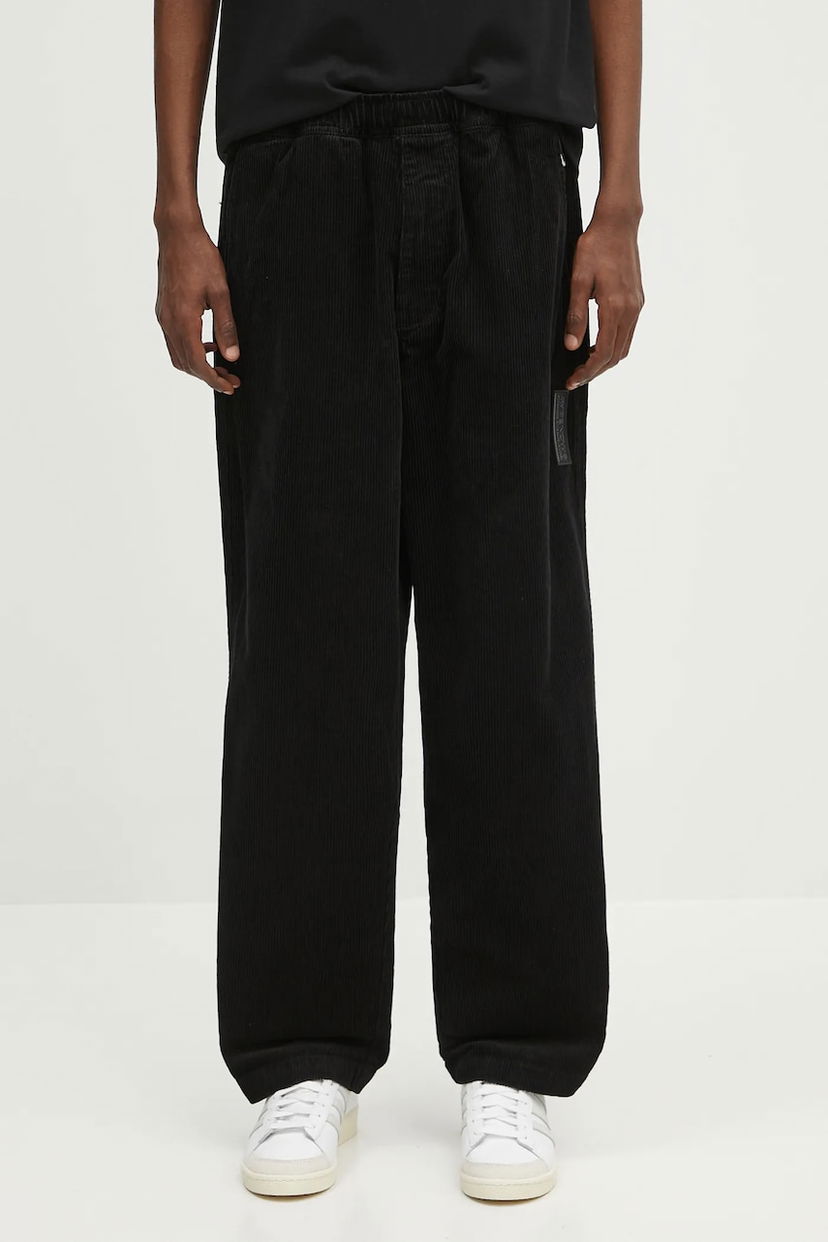 Штани AAPE by A Bathing Ape AAPE Now Woven Corduroy Pants чорний | AAPPTMB620XXN