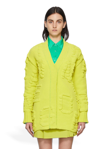 Cветр Bottega Veneta Nylon Cardigan Жовтий | 689713 V1OX0