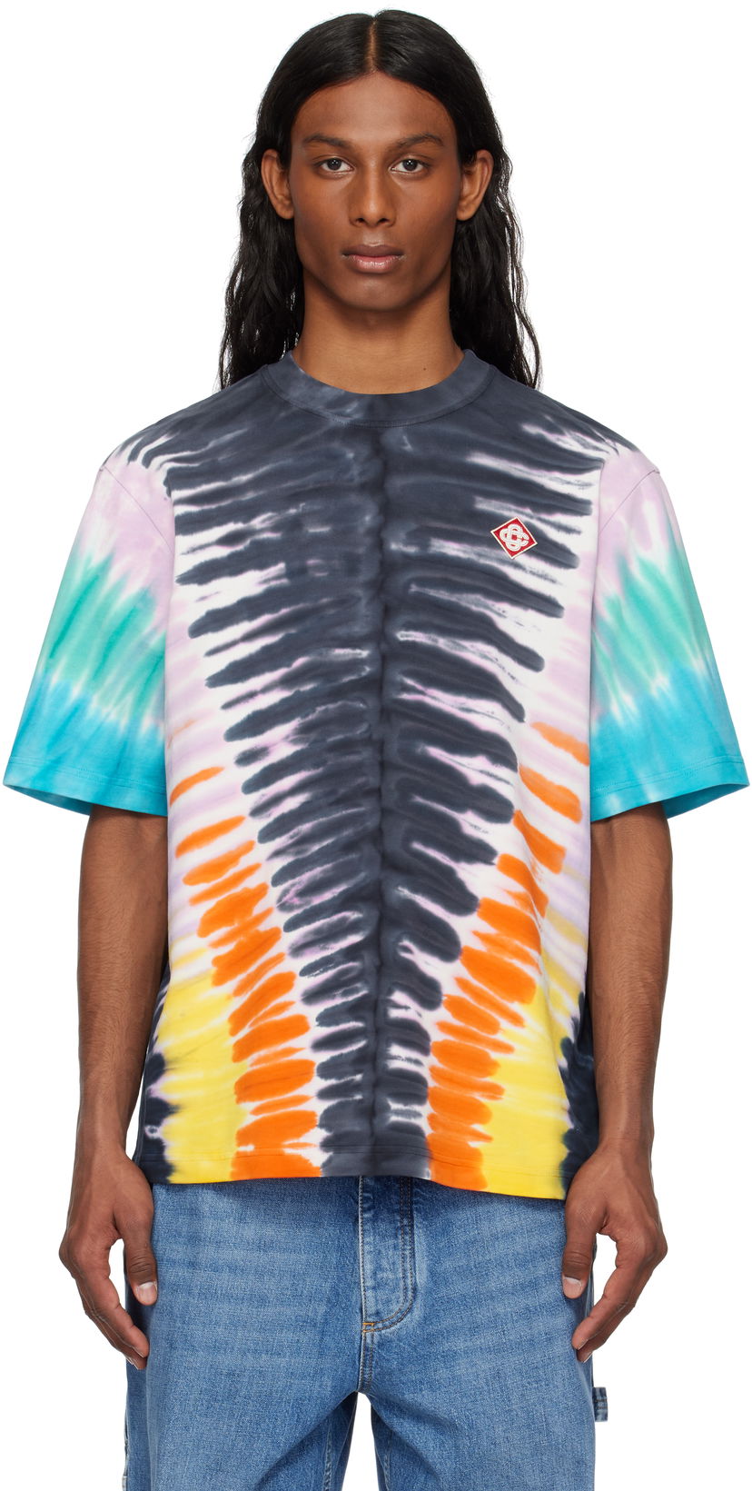 Футболка Casablanca Casablanca Gradient Tie Dye T-Shirt Різнокольоровий | MS25-JTS-027-03