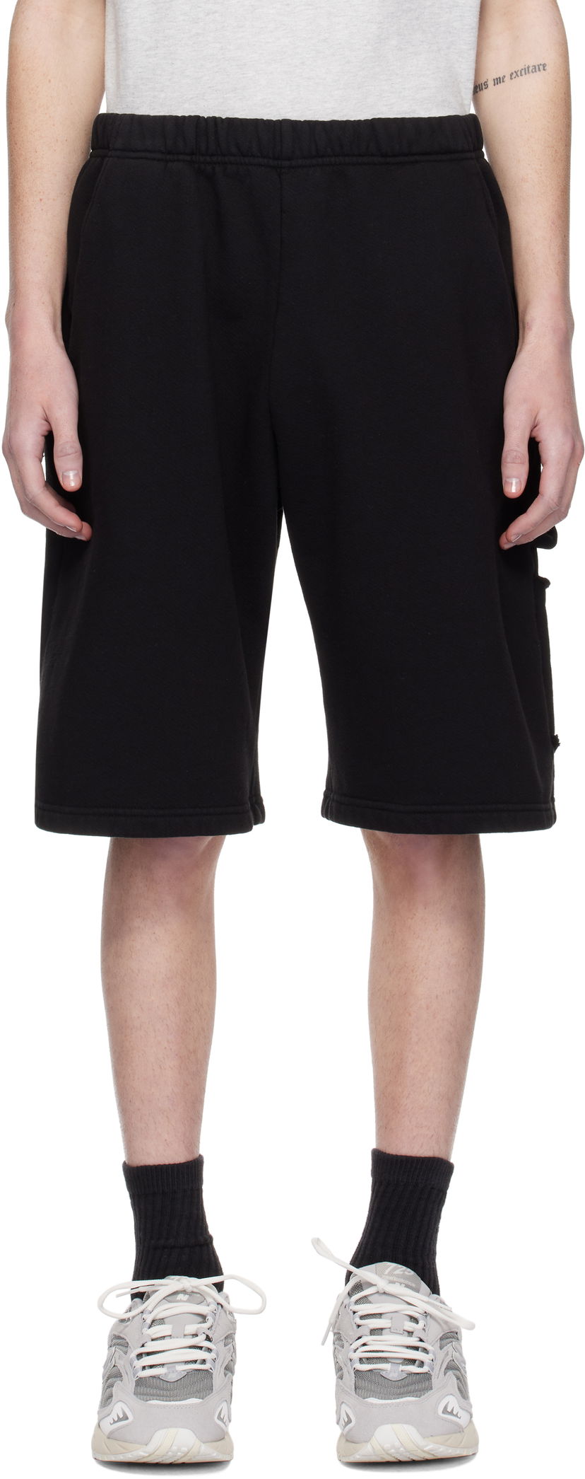Шорти LES TIEN Utility Cotton Shorts чорний | CF-3100