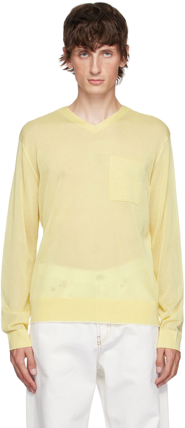 Cветр Jacquemus Yellow La Casa 'La maille Paseo' Sweater Жовтий | 24H246KN503-2368