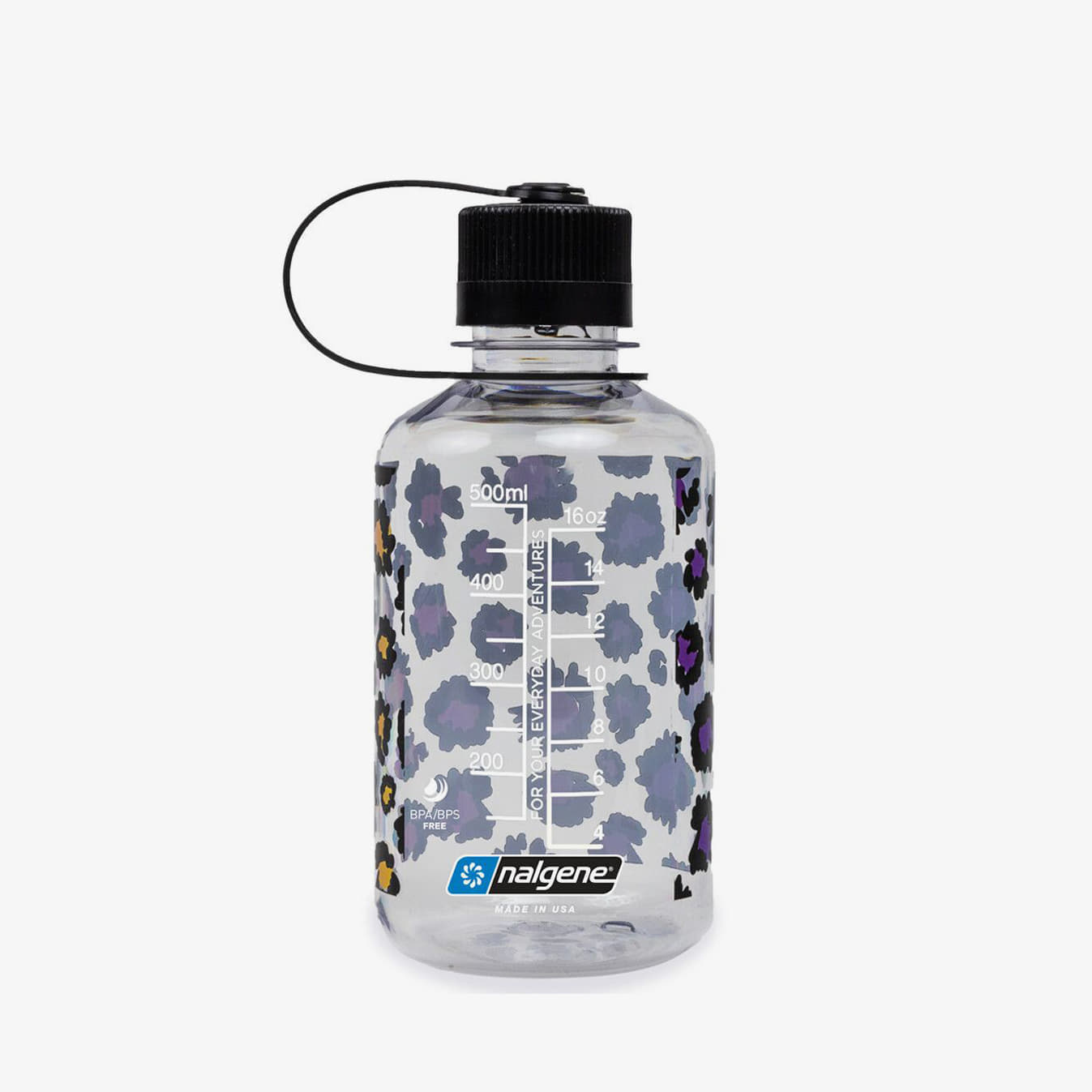 Пляшка для пиття Nalgene 500ml Narrow Mouth Rainbow Cheetah Universal Water Bottle Різнокольоровий | 682023-0011, 1