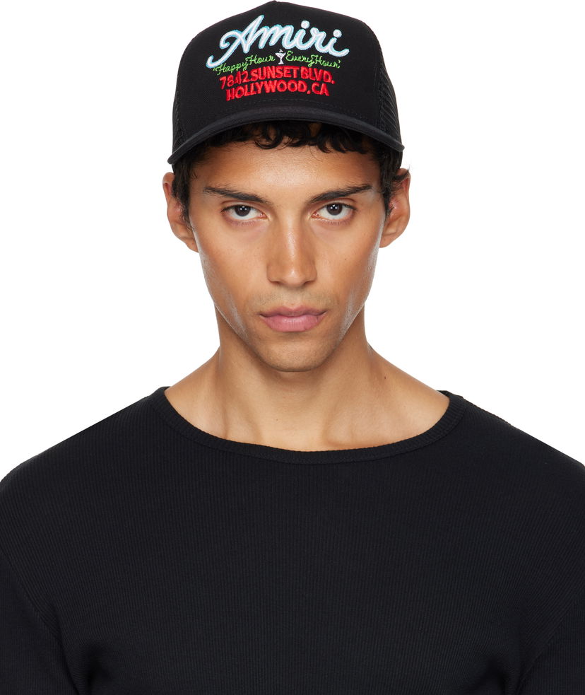 Кепка AMIRI AMIRI Neon Lights Trucker Cap чорний | AMHATR1038