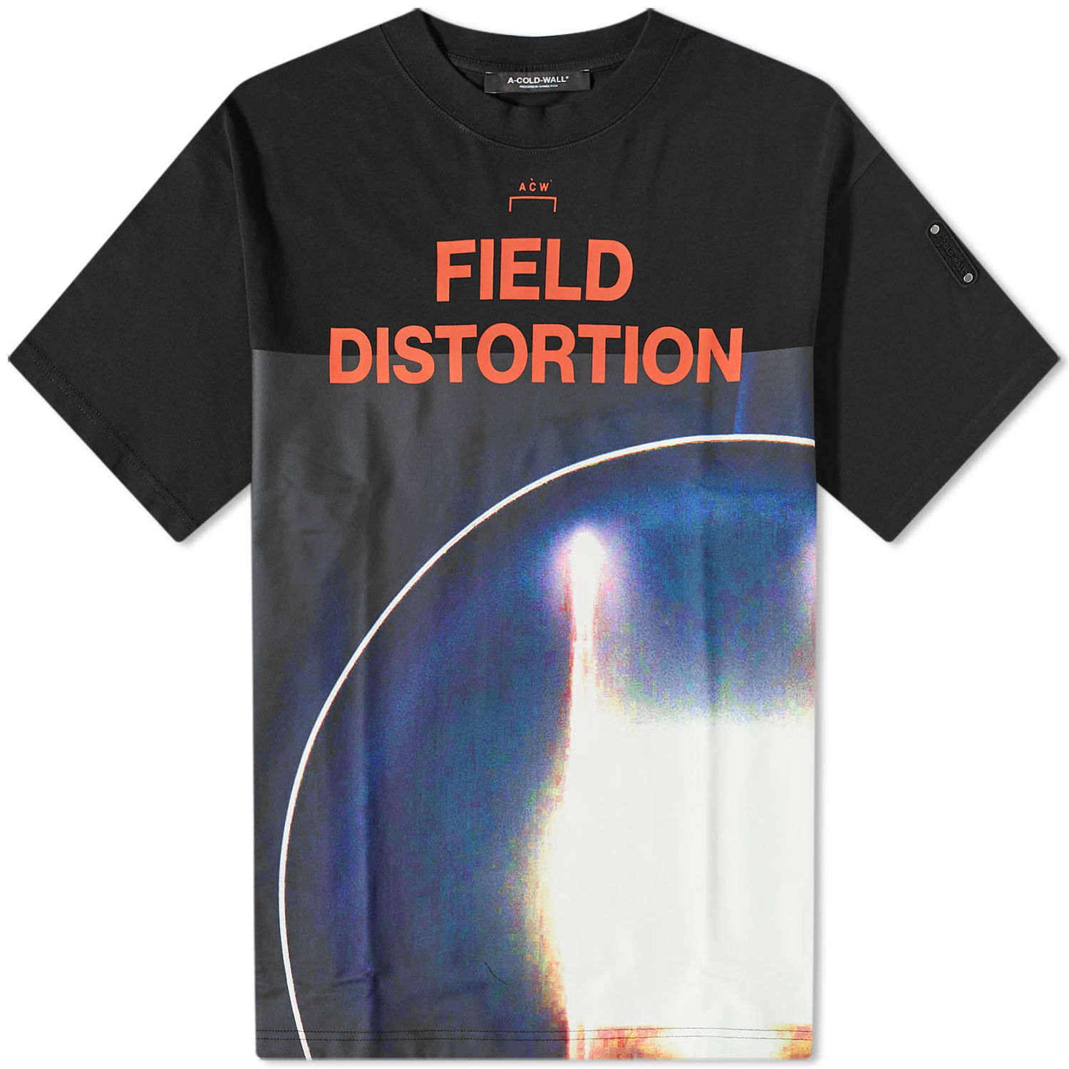 Футболка A-COLD-WALL* Field Distortion Tee чорний | ACWMTS115-BK, 0
