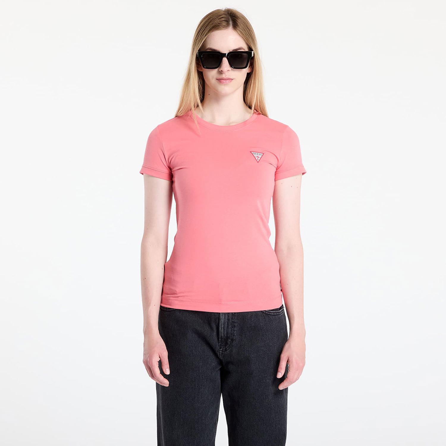 Футболка GUESS GUESS Mini Triangle Tee Рожевий | W2YI44J1314-A60R, 0