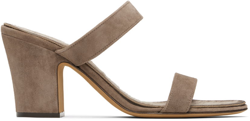 плаття The Row The Row Awar Strap Heeled Sandals Сірий | F1595-L221