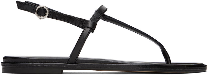 Аксесуари Aeyde Aeyde Nala Leather Thong Sandals чорний | A11-FS-TTTR08FL48-SS24-800-007