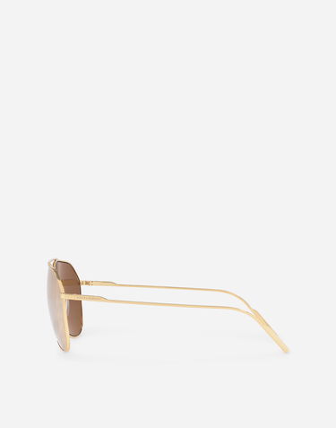Сонцезахисні окуляри Dolce & Gabbana Dolce & Gabbana Icons Gold Edition Aviator Sunglasses Металік | VG2166VM2F99V000, 2