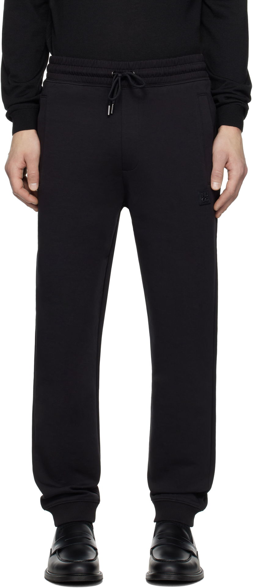 Спортивні штани BOSS Stacked Logo Tracksuit Sweatpants чорний | 50533695