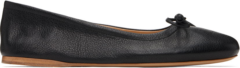 Кросівки та взуття JW Anderson JW Anderson Round-Toe Leather Ballerinas чорний | BL0031-LA0323