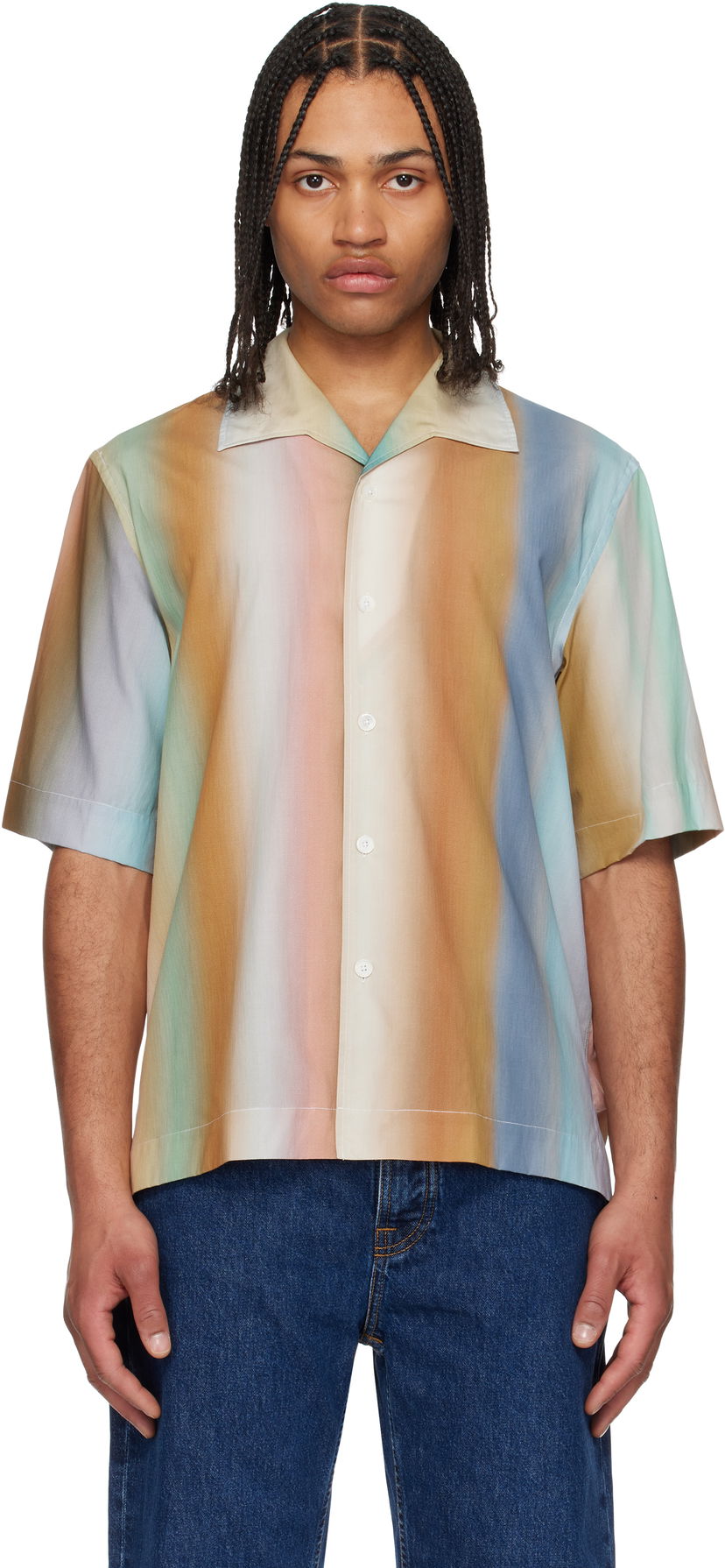 Сорочка Paul Smith Paul Smith Oversized Smith Stripe Shirt Різнокольоровий | M1R-426Z-P02674