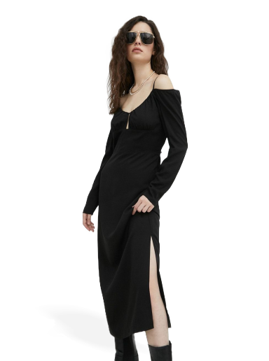 плаття Samsoe Samsoe Hollie Dress чорний | F22400098