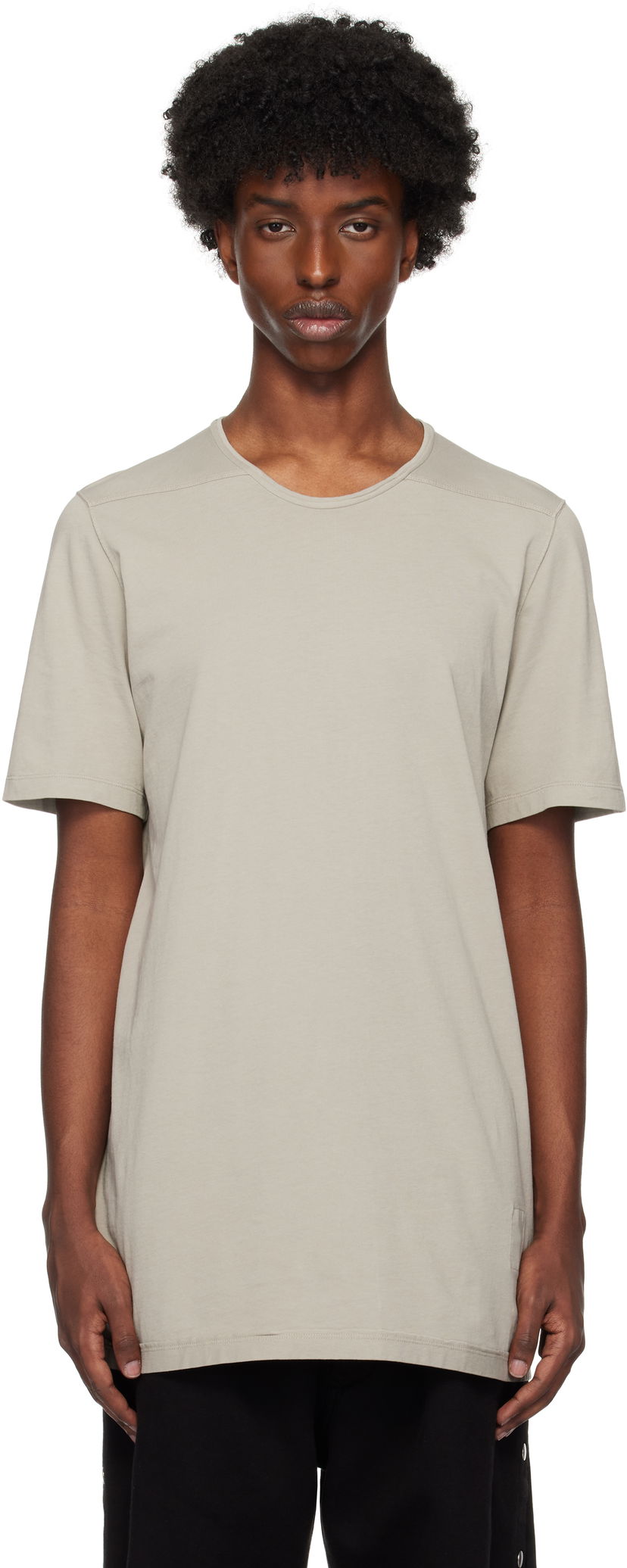 Футболка Rick Owens Level T-shirt Сірий | DU02D2250 RNP