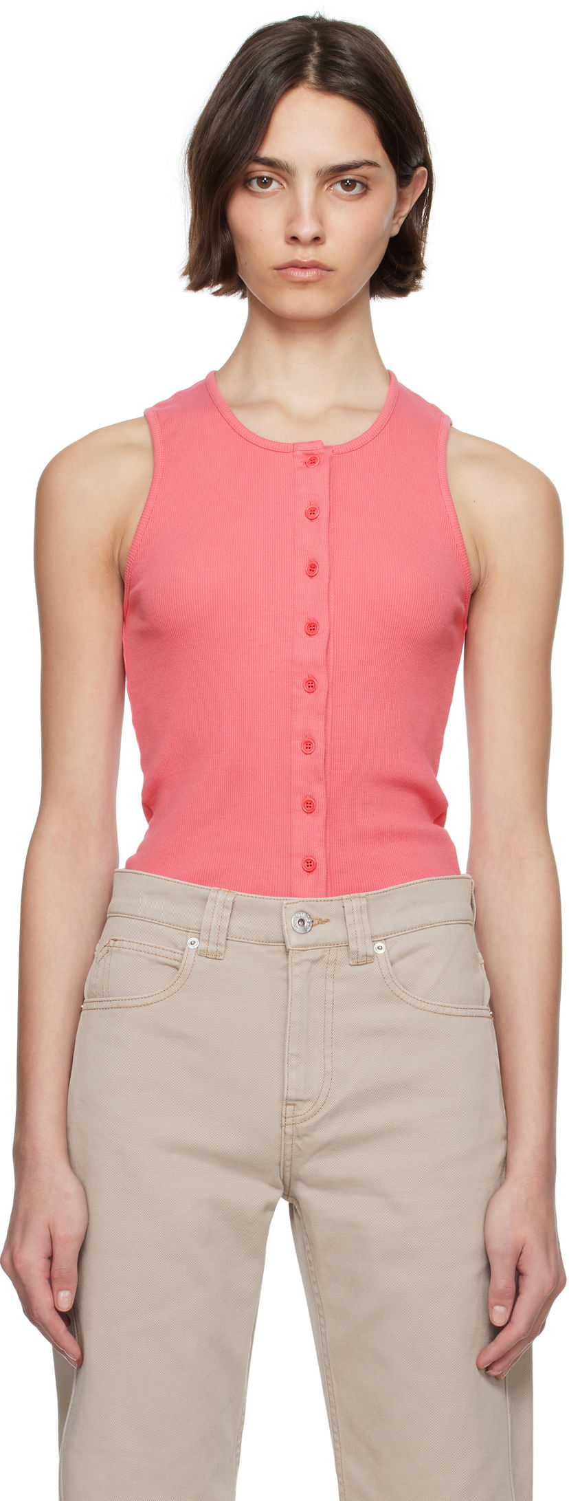 Безрукавка JW Anderson JW Anderson Buttoned Tank Top Рожевий | JO0266-PG1512