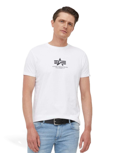 Футболка Alpha Industries Tee білий | 118533.09