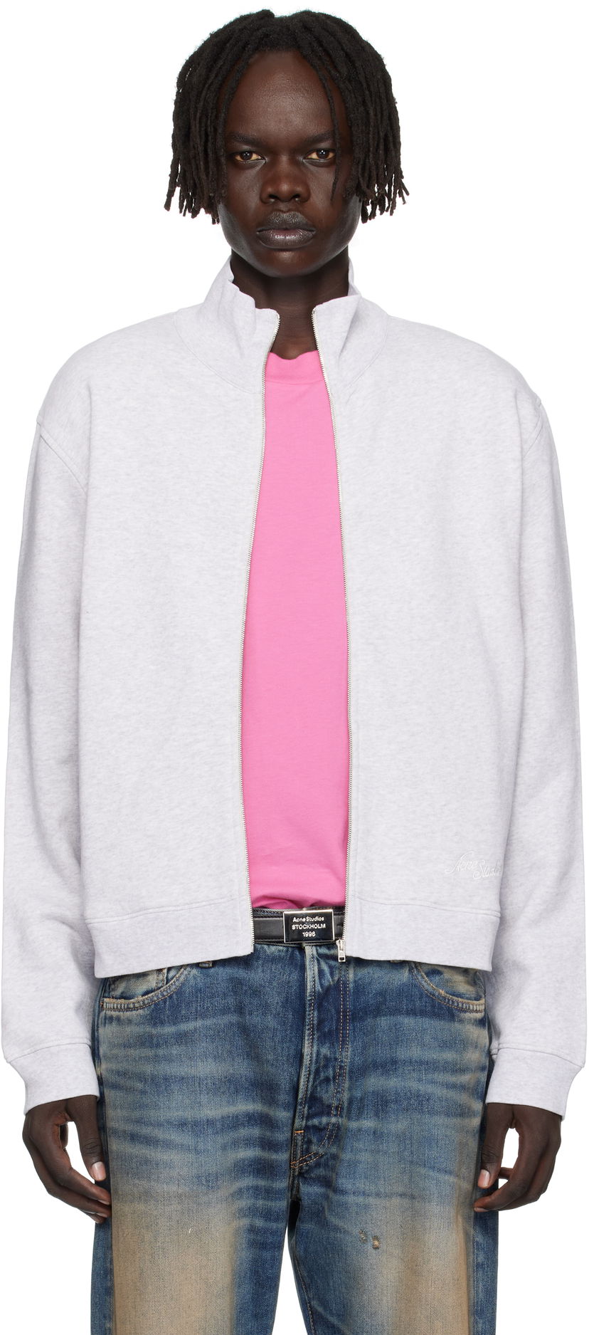 Світшоти Acne Studios Acne Studios Zip-Up Sweatshirt Сірий | CI0207-