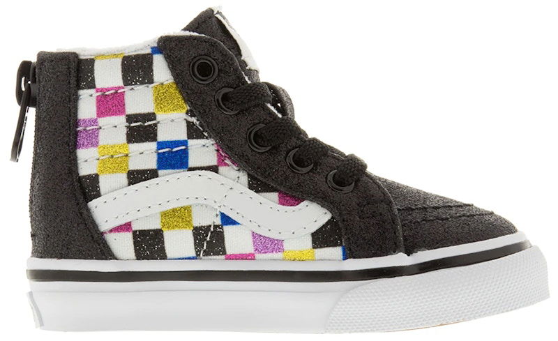 Кросівки та взуття Vans Sk8-Hi Zip Glitter Checkerboard Різнокольоровий | VN0A4BV1V3P, 0