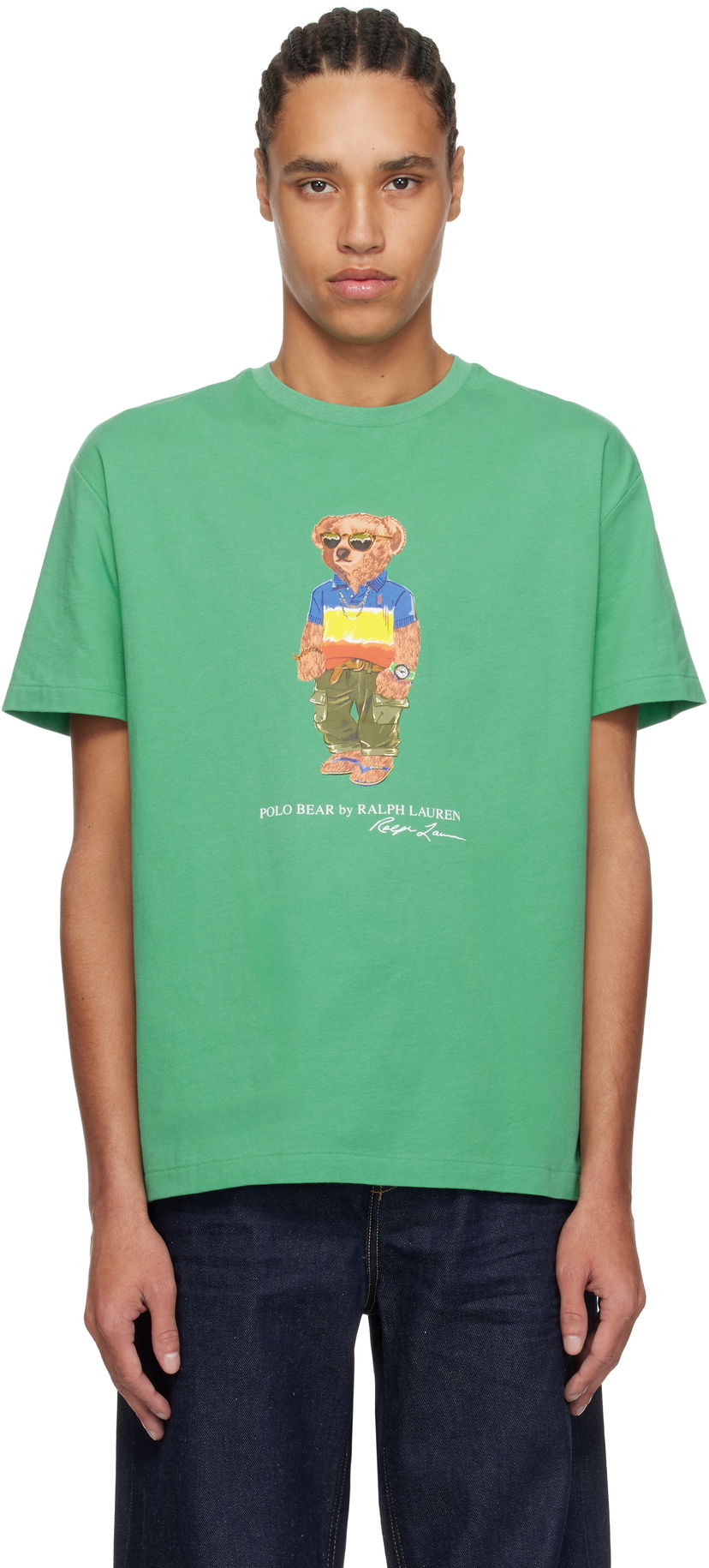 Футболка Polo by Ralph Lauren Polo Ralph Lauren Classic Fit Polo Bear T-Shirt Зелений | 710973142001